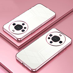 Ultra-thin Transparent TPU Soft Case Cover SY1 for Huawei Mate 60 Pro+ Plus Rose Gold