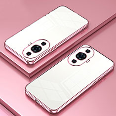 Ultra-thin Transparent TPU Soft Case Cover SY1 for Huawei Nova 11 Pro Rose Gold