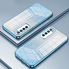 Ultra-thin Transparent TPU Soft Case Cover SY1 for Huawei Nova 7 5G Blue