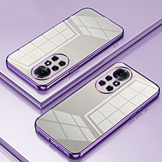 Ultra-thin Transparent TPU Soft Case Cover SY1 for Huawei Nova 8 Pro 5G Purple