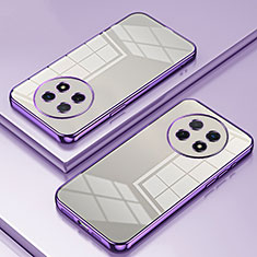 Ultra-thin Transparent TPU Soft Case Cover SY1 for Huawei Nova Y91 Purple
