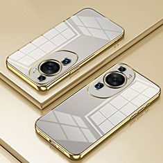 Ultra-thin Transparent TPU Soft Case Cover SY1 for Huawei P60 Art Gold