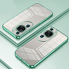 Ultra-thin Transparent TPU Soft Case Cover SY1 for Huawei P60 Art Green