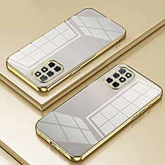 Ultra-thin Transparent TPU Soft Case Cover SY1 for OnePlus 8T 5G Gold