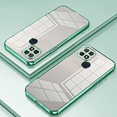 Ultra-thin Transparent TPU Soft Case Cover SY1 for Oppo A15 Green