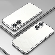 Ultra-thin Transparent TPU Soft Case Cover SY1 for Oppo A17 Silver