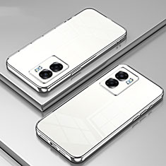 Ultra-thin Transparent TPU Soft Case Cover SY1 for Oppo A57 5G Silver