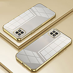 Ultra-thin Transparent TPU Soft Case Cover SY1 for Oppo A72 5G Gold