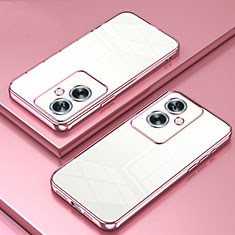 Ultra-thin Transparent TPU Soft Case Cover SY1 for Oppo A79 5G Rose Gold