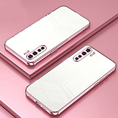 Ultra-thin Transparent TPU Soft Case Cover SY1 for Oppo A91 Rose Gold