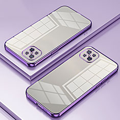 Ultra-thin Transparent TPU Soft Case Cover SY1 for Oppo A92s 5G Purple