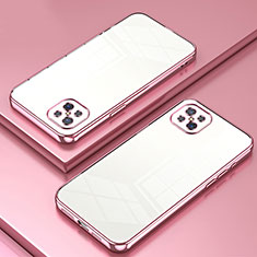 Ultra-thin Transparent TPU Soft Case Cover SY1 for Oppo A92s 5G Rose Gold