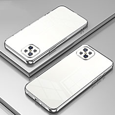 Ultra-thin Transparent TPU Soft Case Cover SY1 for Oppo A92s 5G Silver