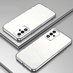 Ultra-thin Transparent TPU Soft Case Cover SY1 for Oppo A93s 5G Silver