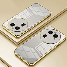 Ultra-thin Transparent TPU Soft Case Cover SY1 for Oppo Find X6 5G Gold