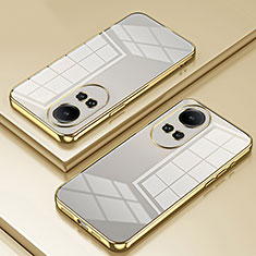 Ultra-thin Transparent TPU Soft Case Cover SY1 for Oppo Reno10 5G Gold