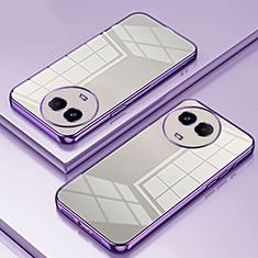 Ultra-thin Transparent TPU Soft Case Cover SY1 for Realme 11 5G Purple