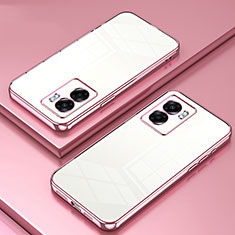 Ultra-thin Transparent TPU Soft Case Cover SY1 for Realme Narzo 50 5G Rose Gold