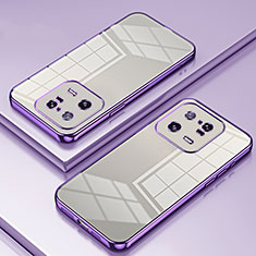Ultra-thin Transparent TPU Soft Case Cover SY1 for Xiaomi Mi 13 Pro 5G Purple