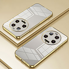 Ultra-thin Transparent TPU Soft Case Cover SY1 for Xiaomi Mi 13 Ultra 5G Gold