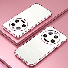 Ultra-thin Transparent TPU Soft Case Cover SY1 for Xiaomi Mi 13 Ultra 5G Rose Gold