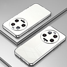 Ultra-thin Transparent TPU Soft Case Cover SY1 for Xiaomi Mi 13 Ultra 5G Silver