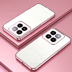 Ultra-thin Transparent TPU Soft Case Cover SY1 for Xiaomi Mi 14 5G Rose Gold