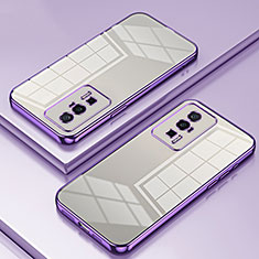 Ultra-thin Transparent TPU Soft Case Cover SY1 for Xiaomi Poco F5 Pro 5G Purple