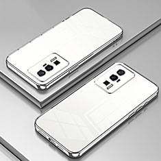 Ultra-thin Transparent TPU Soft Case Cover SY1 for Xiaomi Poco F5 Pro 5G Silver