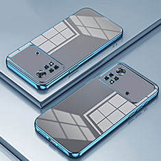 Ultra-thin Transparent TPU Soft Case Cover SY1 for Xiaomi Poco X4 Pro 5G Blue