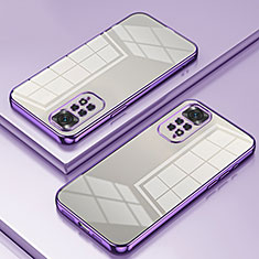Ultra-thin Transparent TPU Soft Case Cover SY1 for Xiaomi Redmi Note 11 4G (2022) Purple