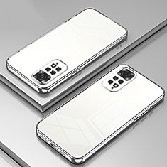 Ultra-thin Transparent TPU Soft Case Cover SY1 for Xiaomi Redmi Note 11 4G (2022) Silver