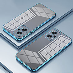 Ultra-thin Transparent TPU Soft Case Cover SY1 for Xiaomi Redmi Note 11T Pro 5G Blue