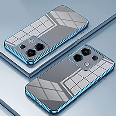 Ultra-thin Transparent TPU Soft Case Cover SY1 for Xiaomi Redmi Note 13 Pro 5G Blue