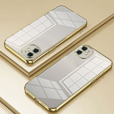 Ultra-thin Transparent TPU Soft Case Cover SY2 for Apple iPhone 12 Gold