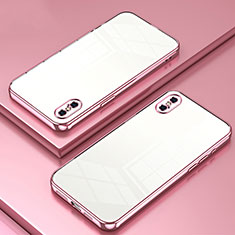 Ultra-thin Transparent TPU Soft Case Cover SY2 for Apple iPhone Xs Rose Gold
