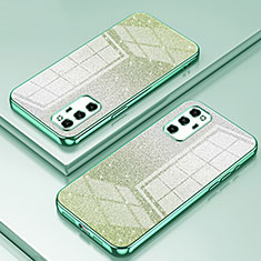 Ultra-thin Transparent TPU Soft Case Cover SY2 for Huawei Honor V30 Pro 5G Green