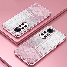 Ultra-thin Transparent TPU Soft Case Cover SY2 for Huawei Nova 8 Pro 5G Rose Gold