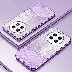 Ultra-thin Transparent TPU Soft Case Cover SY2 for Huawei Nova Y91 Purple