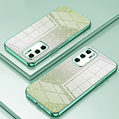 Ultra-thin Transparent TPU Soft Case Cover SY2 for Huawei P40 Green