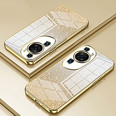 Ultra-thin Transparent TPU Soft Case Cover SY2 for Huawei P60 Art Gold