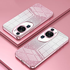 Ultra-thin Transparent TPU Soft Case Cover SY2 for Huawei P60 Art Rose Gold