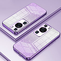 Ultra-thin Transparent TPU Soft Case Cover SY2 for Huawei P60 Pro Purple