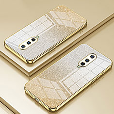 Ultra-thin Transparent TPU Soft Case Cover SY2 for OnePlus 8 Gold
