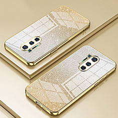 Ultra-thin Transparent TPU Soft Case Cover SY2 for OnePlus 8 Pro Gold
