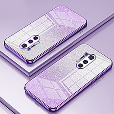 Ultra-thin Transparent TPU Soft Case Cover SY2 for OnePlus 8 Pro Purple