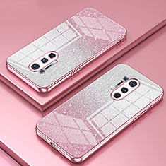 Ultra-thin Transparent TPU Soft Case Cover SY2 for OnePlus 8 Pro Rose Gold