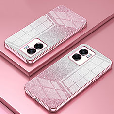 Ultra-thin Transparent TPU Soft Case Cover SY2 for Oppo A57 5G Rose Gold