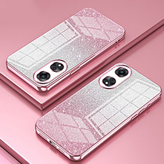 Ultra-thin Transparent TPU Soft Case Cover SY2 for Oppo A78 5G Rose Gold