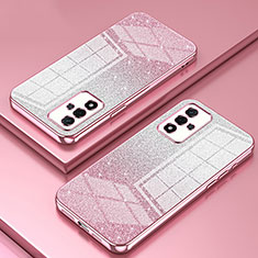 Ultra-thin Transparent TPU Soft Case Cover SY2 for Oppo A93s 5G Rose Gold
